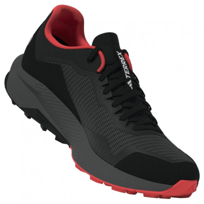 Încălțăminte de alergat pentru bărbați Adidas Terrex Trailrider GTX negru/roșu