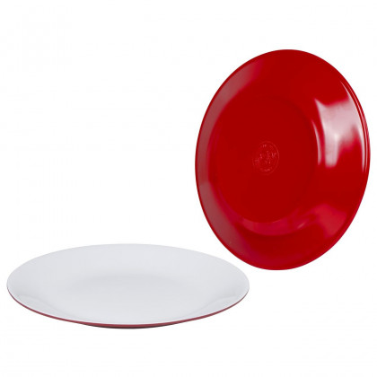 Farfurie adâncă Bo-Camp Deep plate melamine 2-tone roșu Red/White