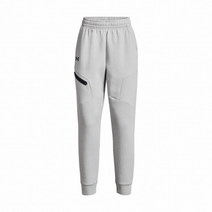 Pantaloni jogging femei Under Armour Unstoppable Flc Jogger gri deschis ModGray/Black