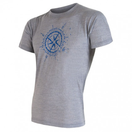 Tricou pentru bărbați Sensor Merino Wool Active PT Kompas gri šedá