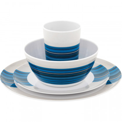 Set de cină pentru 2 pers. Outwell Blossom Picnic Set albastru