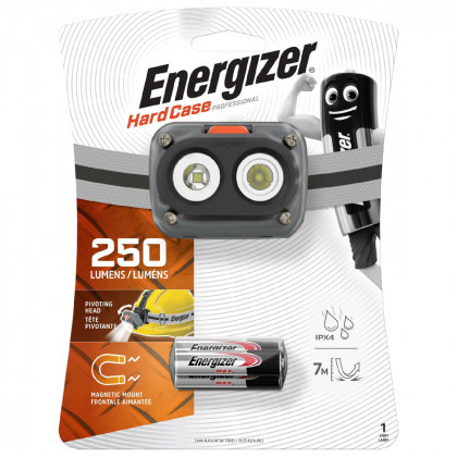 Lanternă frontală Energizer Hard Case Pro LED 250 lm gri