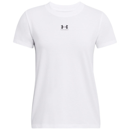 Tricou femei Under Armour Campus Core SS alb WHT