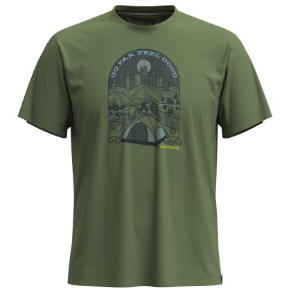 Tricou Smartwool Streets to Peaks Short Sleeve Graphic Tee verde fern green