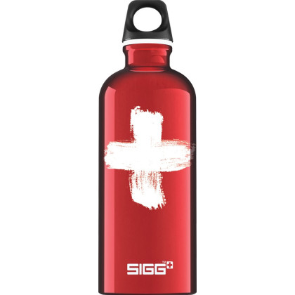 Sticlă expusă Sigg Swiss Red 0,6l roșu