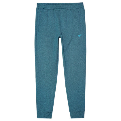 Pantaloni jogging bărbați 4F Trousers Fnk M682 albastru TEAL MELANGE