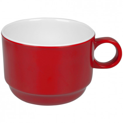 Cană Bo-Camp Cup melamine2-tone roșu Red/White