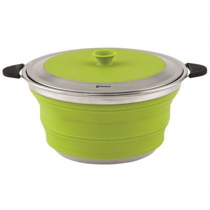 Oală Outwell Collaps pot with lid 2,5 l verde