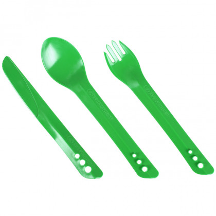 Set de tacâmuri LifeVenture Ellipse Cutlery Set verde