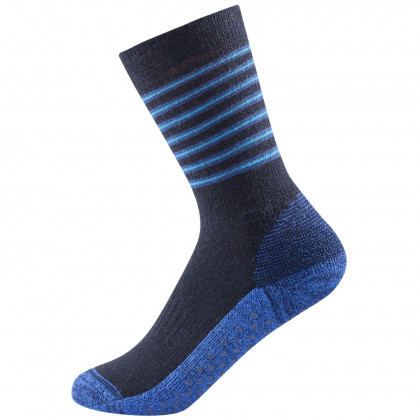 Șosete copii Devold Multi Medium Sock No-Slip albastru  Mistral stripe