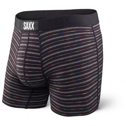 Boxeri Saxx Vibe Boxer Modern Fit Black gradient stripe negru black gradient stripe