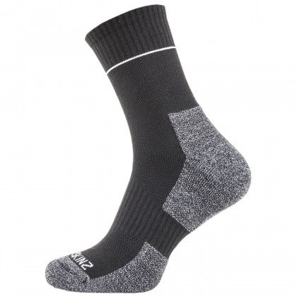 Șosete SealSkinz Solo Quick Dry Ankle Length sock negru Black/Grey/White