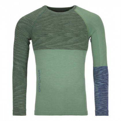 Pánské triko Ortovox Merino Competition Long Sleeve M verde/verde deschis