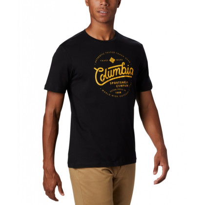 Tricou bărbați Columbia M Path Lake Graphic Tee negru BlackRoundBound