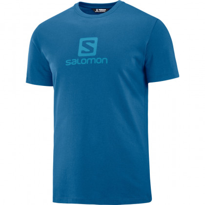 Tricou bărbați Salomon Coton Logo Ss Tee albastru
