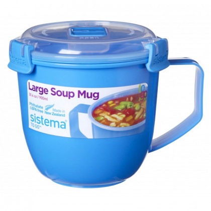 Hrnek Sistema Microwave Large Soup Mug Color albastru