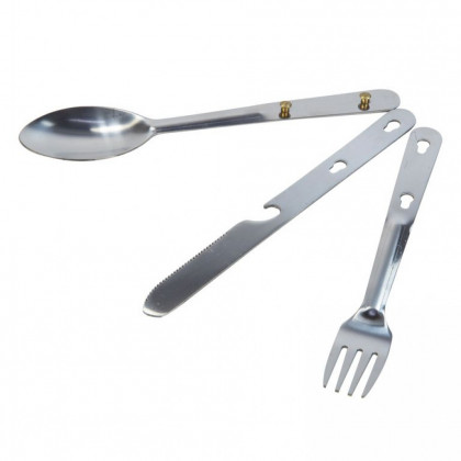 Tacâm
			de voiaj Regatta Steel Cutlery Set