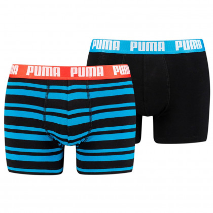 Boxeri bărbați Puma Heritage Stripe Boxer 2P culori mix