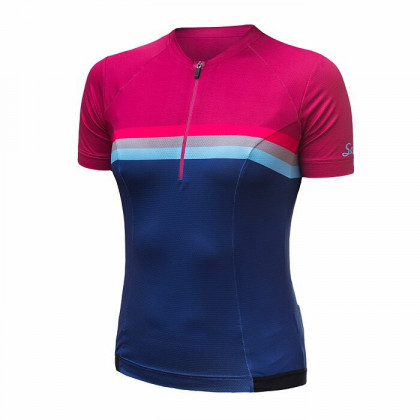 Tricou de ciclism femei Sensor Cyklo Tour violet