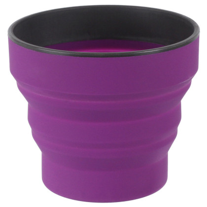 Cană pliantă LifeVenture Silicone Ellipse Mug violet