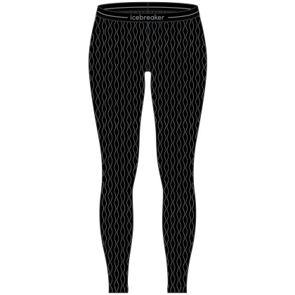 Colanți funcționali femei Icebreaker W Mer 260 Vertex Leggings On-Piste negru/alb Black/Snow/J