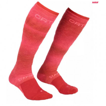 Șosete femei Ortovox Ski Stay Or Go Socks roșu