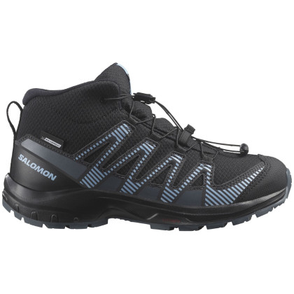 Încălțăminte copii Salomon Xa Pro V8 Mid Waterproof negru/albastru Black / Neptune. / Alaskan Blue