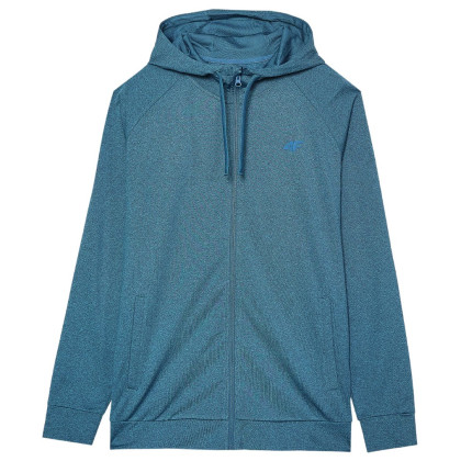 Hanorac bărbați 4F Sweatshirt Fnk M404 albastru TEAL MELANGE