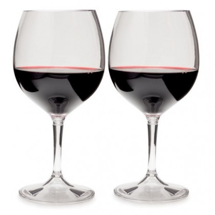 Pahare pentru vin GSI Outdoors Nesting Red Wine Glass Set transparentă