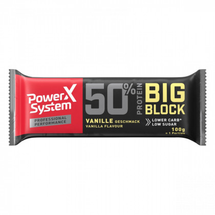 Baton Jerky Power System Big Block 50% Vanilla Bar 100g