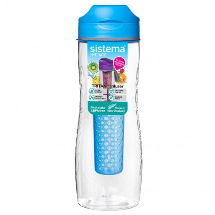 Sticlă Sistema Tritan Infuser Bottle 800ml albastru Blue