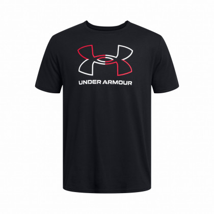 Tricou funcțional bărbați Under Armour GL FOUNDATION UPDATE SS negru/alb