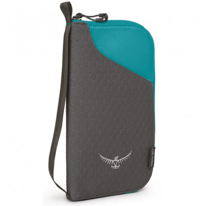 Portofel Osprey Document Zip Wallet gri/albastru tropic teal