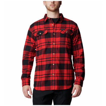 Cămașă bărbați Columbia Flare Gun™ Stretch Flannel roșu / gri Sail Red River Crossing Plaid