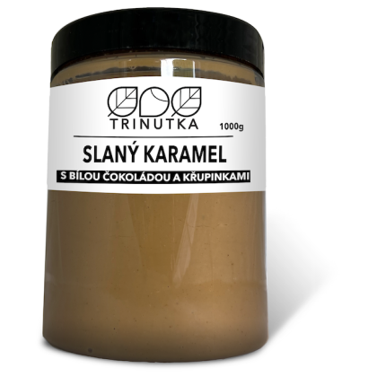 Desert TriNutka Caramel sărat cu ciocolată albă și caramel crocant 1000g