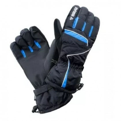 Mănuși bărbați Brugi 4ZPY negru/albastru