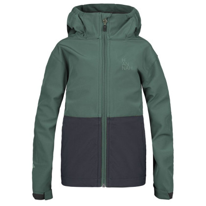 Geacă softshell copii Hannah Wat Jr negru/verde dark forest/anthracite