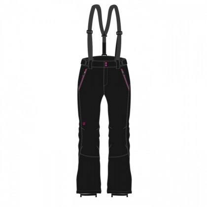 Pantaloni de iarnă femei Loap Lyssy negru/roz