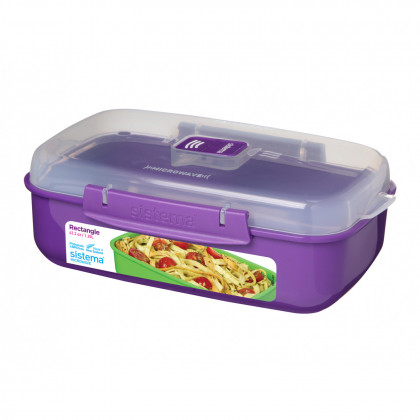 Miska na jídlo Sistema Microwave Rectangle 1.25L violet