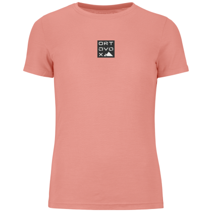 Tricou femei Ortovox 185 Merino Square T-shirt Women's roz Bloom