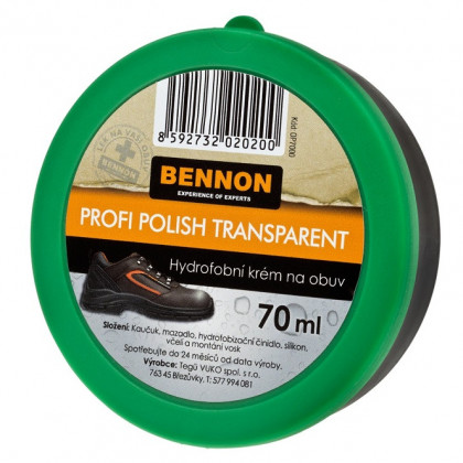 Cremă pentru încălțăminte Bennon Profi Polish Transparent