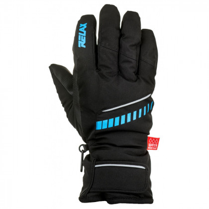 Mănuși de schi Relax Down negru/albastru