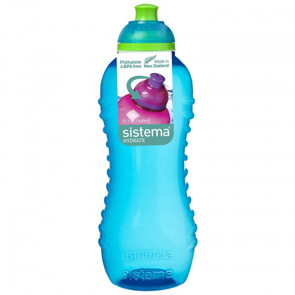 Sticlă Sistema Squeeze Bottle 460ml albastru