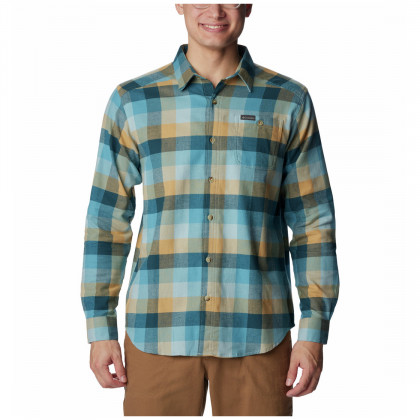 Cămașă bărbați Columbia Cornell Woods™ Flannel Long Sleeve Shirt albastru/galben