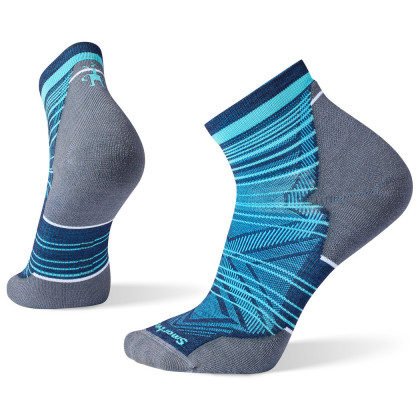 Șosete Smartwool Run Targeted Cushion Pattern Ankle Socks albastru