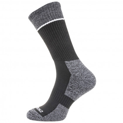 Șosete SealSkinz Solo Quickdry Mid Length sock negru Black/Grey/White