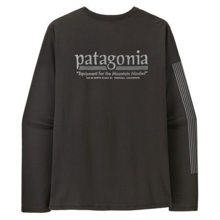 Tricou bărbați Patagonia M's L/S Cap Cool Daily Shirt - Hut Tripper negru Black