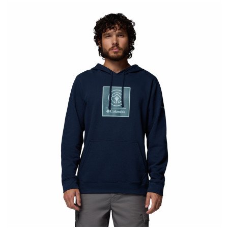 Hanorac bărbați Columbia Columbia Trek™ Graphic Hoodie albastru închis Collegiate Navy, Linework C Badge