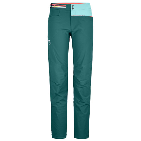Pantaloni femei Ortovox Pala Pants W verde / albastru