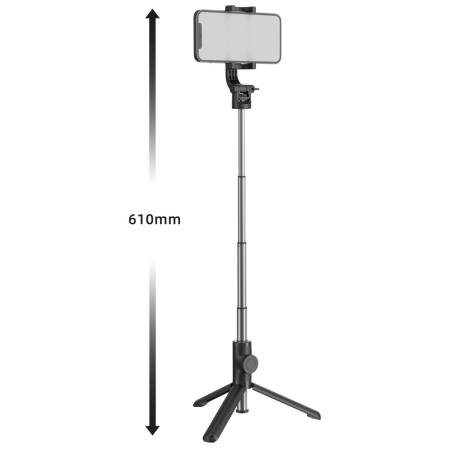 Băț de selfie Swissten BLUETOOTH SELFIE STICK ALUMINUM TRIPOD PRO